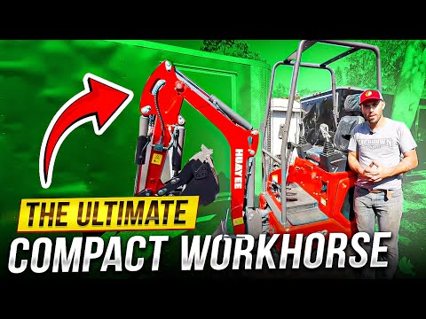 Видео: Мини-экскаватор: Huayee HY16C Diesel с множеством функций (информация о покупке в описании)