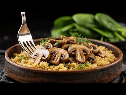 Видео: Грибы с киноа лучше мяса! Невероятно вкусно — каждый захочет добавки!
