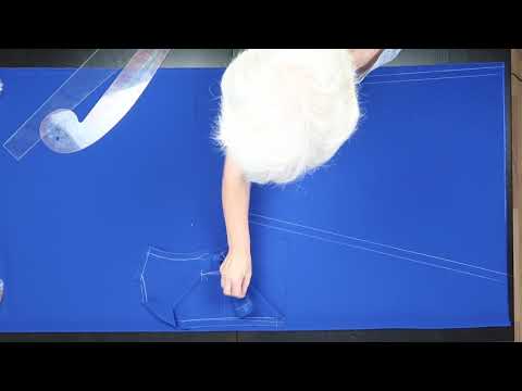 Видео: Строим выкройку на ткани 3. Юбка. Школа кроя и шитья Галины Коломейко.