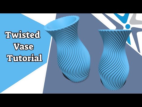 Видео: Учебное пособие по созданию витой вазы Shapr3D