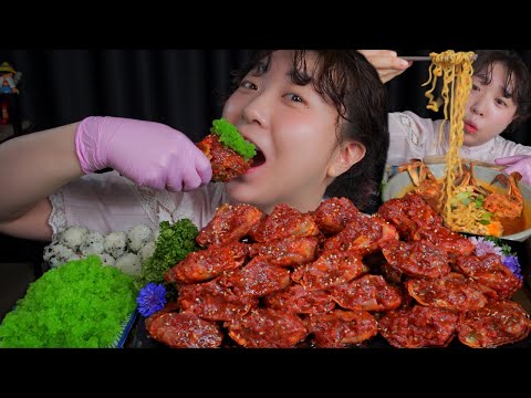 Видео: Приправленный краб 🦀Mukbang eating show