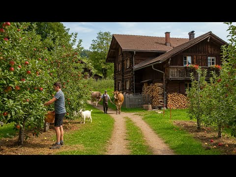 Видео: Два часа жизни в швейцарской альпийской деревне | Среди садов и отдалённых ферм