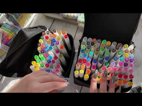 Видео: Покупки арт-материалов | маркеры | карандаши и все-все | Октябрь ‘23