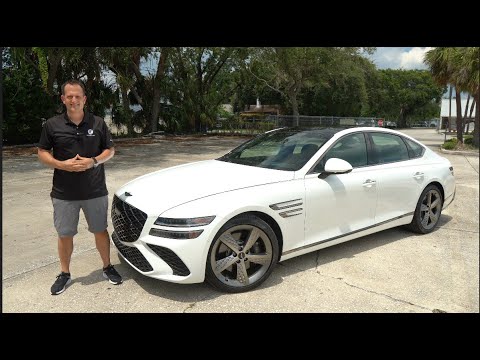 Видео: Genesis G80 3.5T 2025 года — это ЛУЧШИЙ среднеразмерный роскошный спортивный седан, чем BMW 540i.