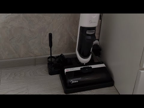 Видео: Midea VSS1200 Аккум. пылесос моющий недорого и сердито!