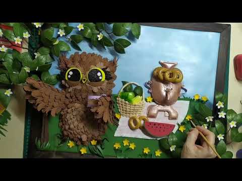 Видео: МК 3D картина "Пикник" часть 3