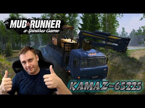 Видео: СИНЕЕ ЧУДО ► Spintires: MudRunner [ Kamaz-65225 ]