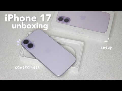 Видео: Распаковка iPhone 17 в лавандовом цвете ☁️ настройка, кастомизация, аксессуары