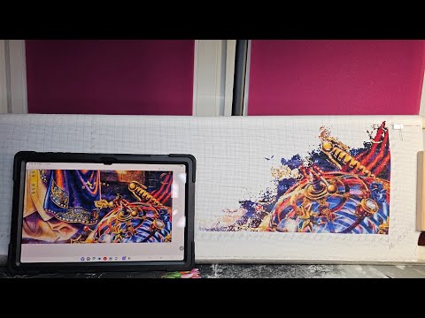 Видео: 💖5 %🎉 на "Звездочете"/"Магии небес"#вышивкакрестиком #хобби #многоцветка #crossstitch ##handmade 