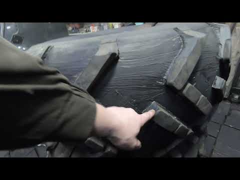 Видео: Обдирка шины Ф-118а другим способом и прорядил протектор