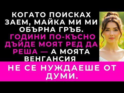 Видео: Майка Ми Ме Нарече Неудачница, Когато Поисках Заем. Днес Тя Ми Иска Прошка Всеки Ден.
