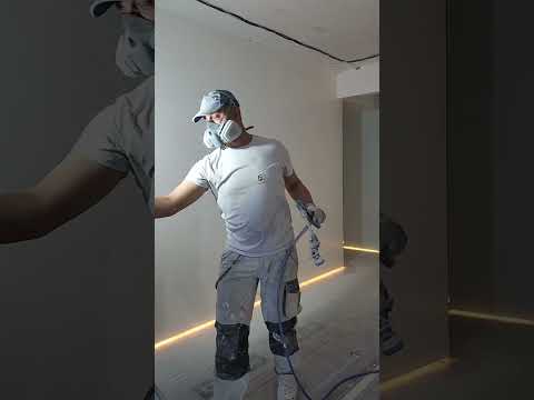 Видео: Безвоздушная покраска стен