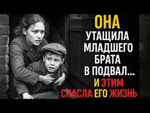 Видео: ОНА СИЛОЙ УТАЩИЛА БРАТА в ПОДВАЛ за Минуту до того, как в Дом Ворвались Каратели.
