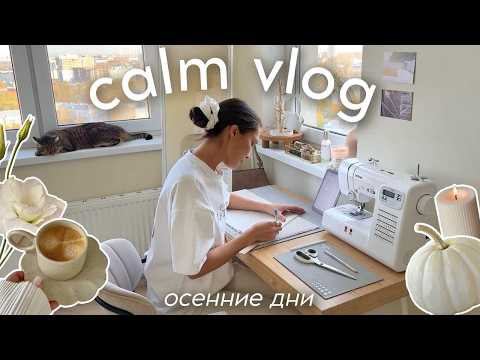 Видео: CALM VLOG: обновляю интерьер, шью сумку, готовлю завтрак, покупки одежды на осень