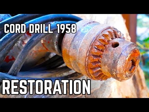 Видео: Реставрация старой ржавой дрели 1958 года в СССР, Томск
