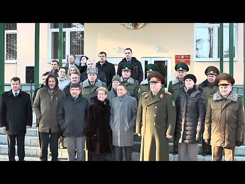 Видео: Реконструированное здание казармы открылось в учебном центре Института погранслужбы в Сморгони