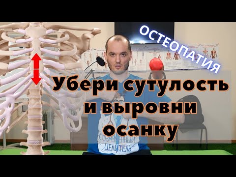 Видео: Как убрать сутулость и кифоз без корсета. Остеопатия