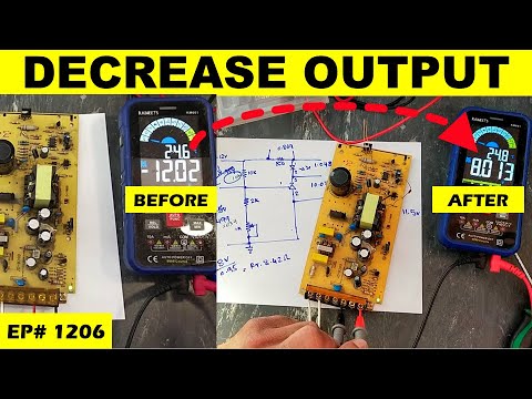 Видео: {1206}, Как уменьшить выходное напряжение SMPS