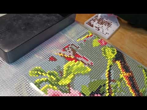 Видео: Алмазна картина з птахами Частина 1