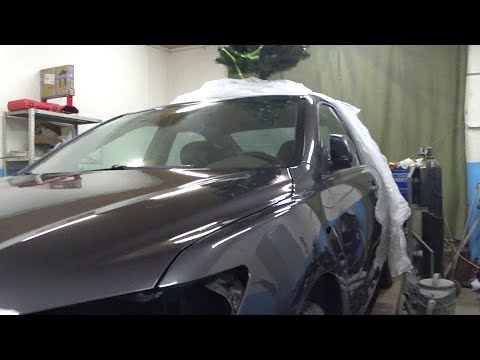 Видео: Toyota camry 40 из тотала в идеал. Салон готов, красим капот.