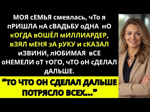 Видео: Моя семья смеялась, когда я вошла на свадьбу одна, но когда появился миллиардер, они…