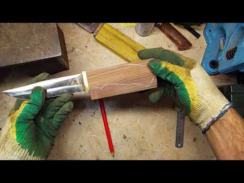 Видео: Сборка и пошив ножен для двух ножей "Палыч" и "Клык" или Палыч часть 2