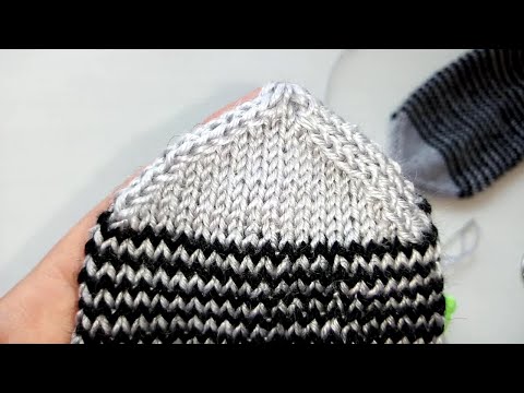 Видео: Мысок носка, ленточное закрытие