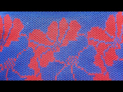 Видео: Жакард на вязальной машине пассап с перфокартой.