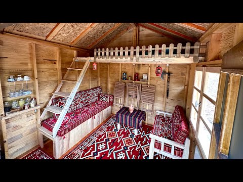 Видео: Кемпинг с моей собакой в ​​деревянном доме - Открытая кухня - Шашлык из баклажанов