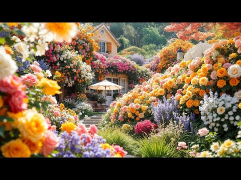 Видео: Откройте для себя сказочный цветочный сад 🌿 Расслабляющая музыка помогает сбалансировать эмоции,