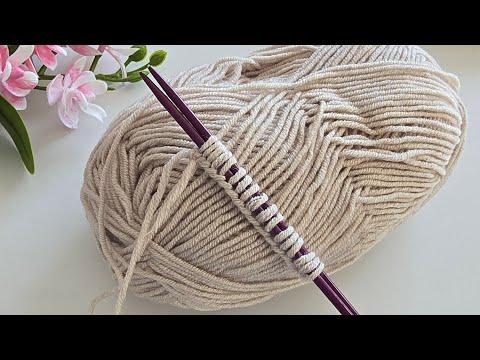 Видео: О Боже!🧶Простая схема вязания спицами для жилета, свитера, шали и шарфа, берета