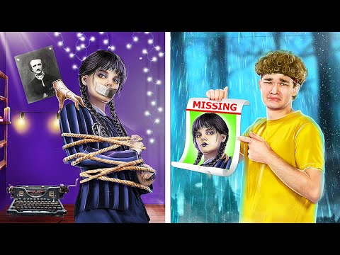 Видео: Уэнсдей Аддамс пропала! Уэнсдей в реальной жизни!