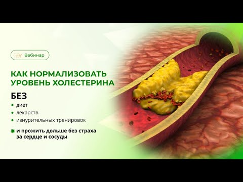 Видео: "Как нормализовать уровень холестерина без диет, лекарств, изнурительных тренировок"