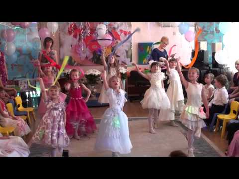 Видео: Танец с цветными лентами "Я рисую". Выпускной.