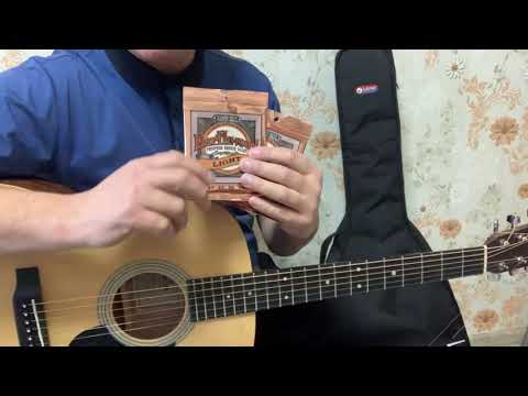 Видео: Гитара Sigma OMM-ST+ выбор калибра струн