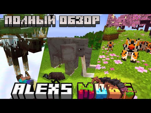 Видео: ПОЛНЫЙ ОБЗОР МОДА ALEX'S MOBS ОТ СОЗДАТЕЛЕЙ ALEX'S CAVES! ЛУЧШИЙ МОД НА ЖИВОТНЫХ В  МАЙНКРАФТ?