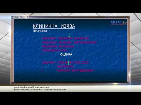 Видео: Мозъчен инсулт, анестезия – взаимни зависимости