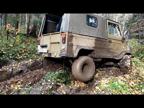 Видео: ЛуАЗ с двигателем от Ваз,на квадрорезине