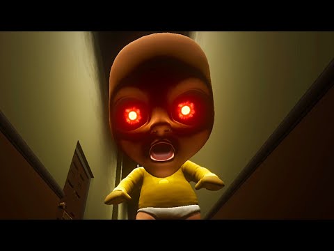 Видео: МЕНЯ ДОГОНЯЕТ ЛЫСЫЙ МЕГА МОНСТР ! ИГРА The Baby In Yellow