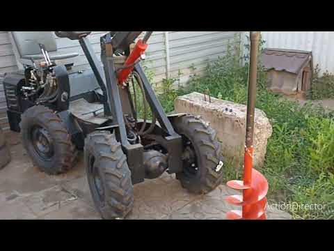 Видео: Гидробур на мини погрузчик