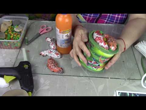 Видео: Шкатулка с рыбками ХоббиМаркет