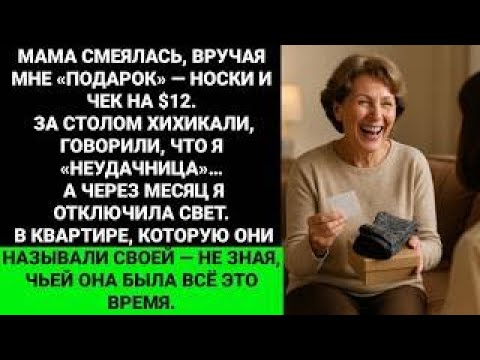 Видео: На ужине мама вручила мне носки и $12на бензин  А потом узнала, кто платит аренду её дома