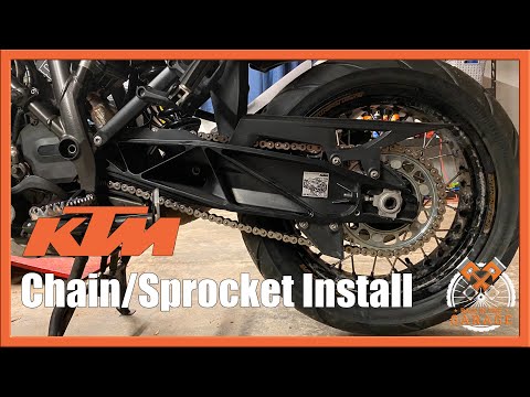 Видео: Установка цепи и звездочек KTM 1090 1190 1290 Super Adventure | Назад в гараж