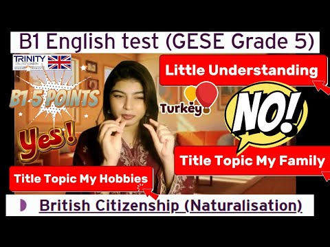 Видео: Тест по английскому языку B1 (GESE, 5 класс) | Британское гражданство SELT | Тринити-колледж Лонд...