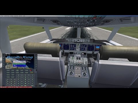 Видео: Microsoft Flight Simulator X "Альтернатива PMDG " FMC-часть 2: "Полет по низким воздушным трассам"