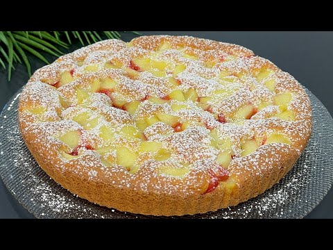 Видео: Возьмите 3 яблока 🍎 и приготовьте этот вкуснейший торт за 5 минут! Очень легко и вкусно! 🤩