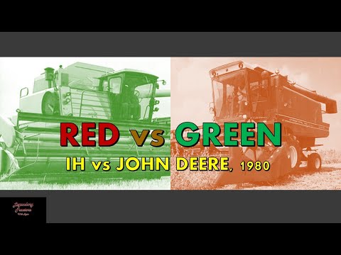 Видео: IH Axial Flow против John Deere Titan II — битва за Ист-Молин!!!