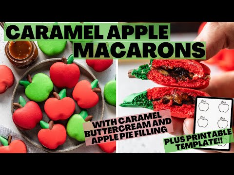 Видео: Макаруны с яблочной карамелью