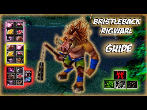 Видео: Bristleback Rigwarl Guide | Герой , которого недооценивают ! Кери с 400 урона или мощный Durable?
