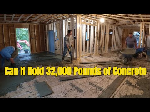 Видео: Мы залили бетон на деревянные полы, и вот что произошло!